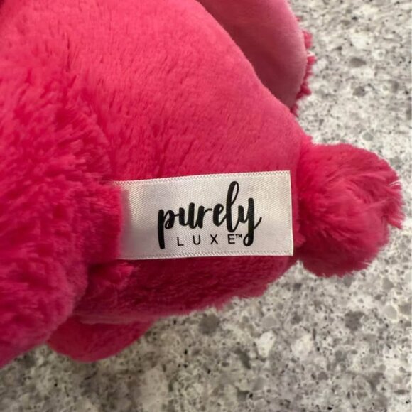 Sweet Loved Hot Pink Purely Luxe Aurora Plush Stuffed Floppy Bunny 9‎ inches - Picture 10 of 10